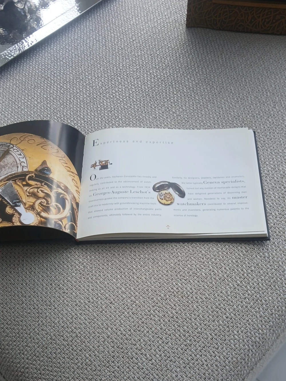 Vacheron Constantin Black Hardcover Book with Gold Logo